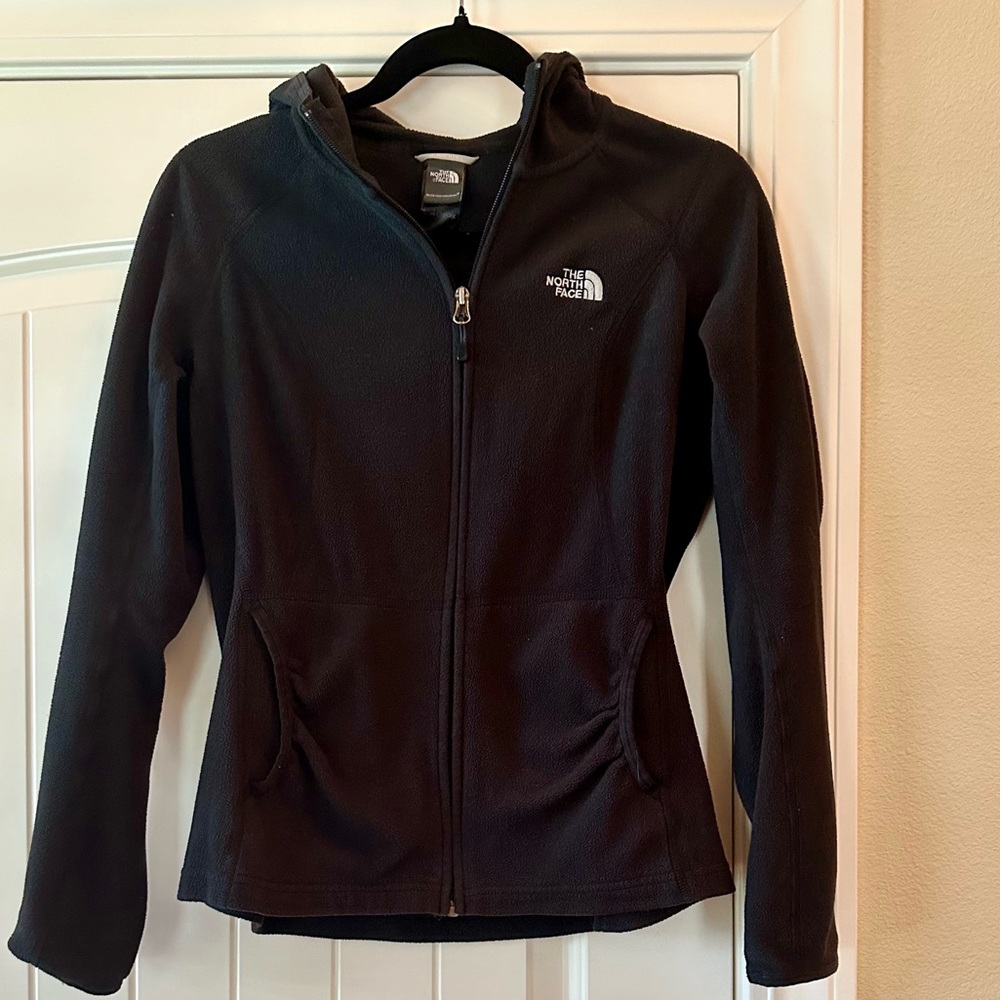 The North Face Fleece full zip hooded jacket size small